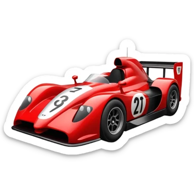 carro de corrida sticker