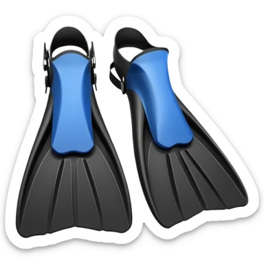 scuba diving fins sticker