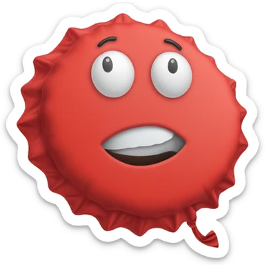 red whoopee cushion sticker