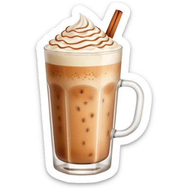 Iced chai latte sticker