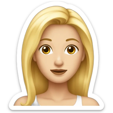 Une jolie blonde qui pète sticker