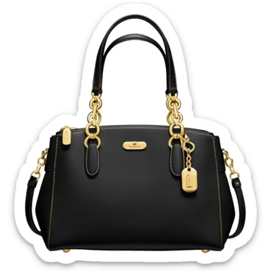 Coach Brooke Carryall black bag sticker