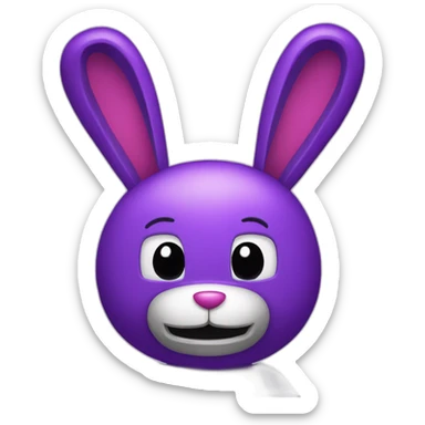 Five night at freddys purple bunnie sticker