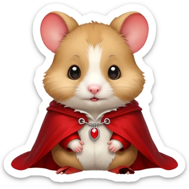 {
      "type": "object",
      "look": "hamster in red collar cloak",
      "description": "a tiny vampire hamster wearing a red collar cloak"
    } sticker