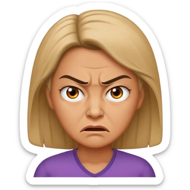 Angry mom sticker