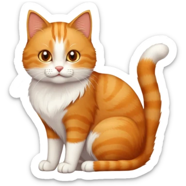 Cat bowing and saying “thank you” sticker