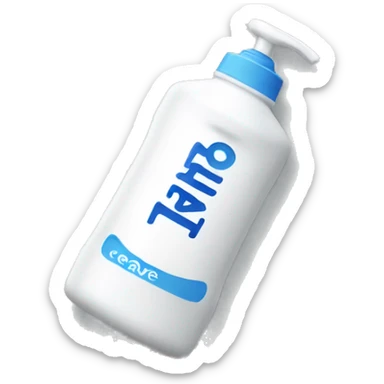 cerave washing foam bottle sticker