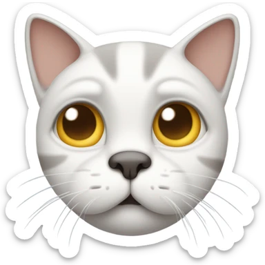Sad cat emoji  sticker