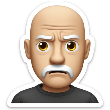 grouchy angry grumpy dave ramsey sticker