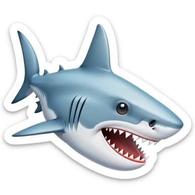 Shark bite  sticker