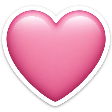 Pink heart sticker
