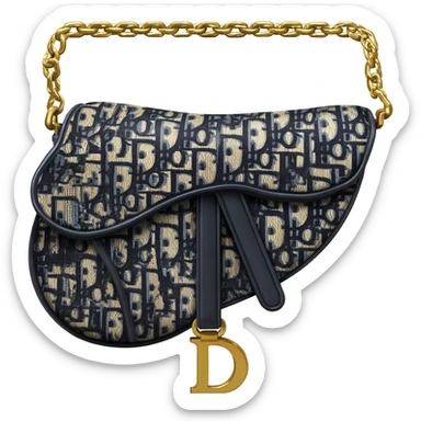 dior saddle bag sticker