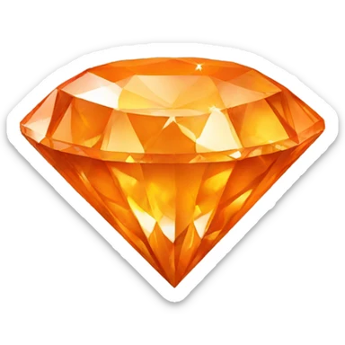 orange diamond sticker