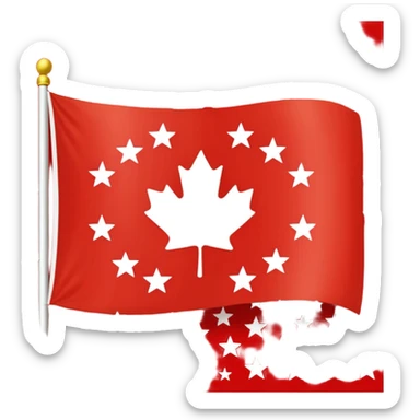 Chinar flag it has 80,000 stars sticker