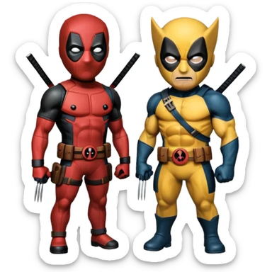 deadpool and wolverine sticker