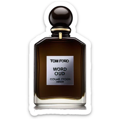 Tom Ford oud wood cologne sticker