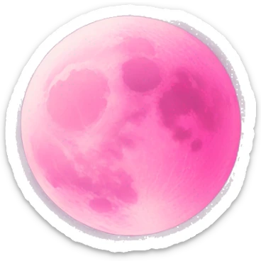 Reality Pink moon  sticker