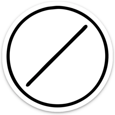 white disc-shaped pill, one line through the center, simple pharmaceutical look sticker