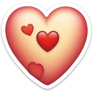 Corazon con un corazon dentro sticker