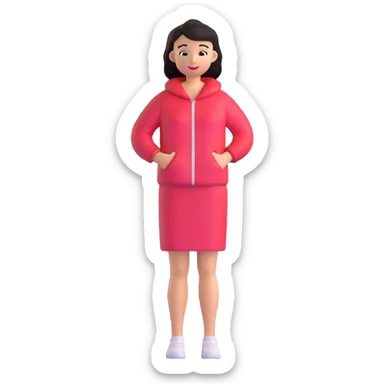 stylish woman sticker