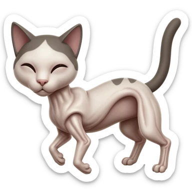 Cat  died sticker