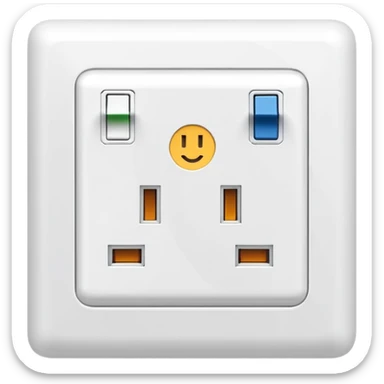 White European Charger wall sockets outlet sticker