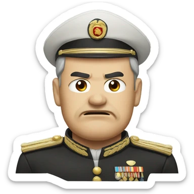 Angry dictator sticker