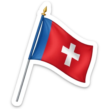 Bandera cruz de borgoña sticker