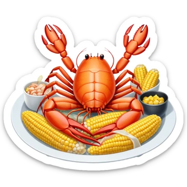 Seafood boil sticker