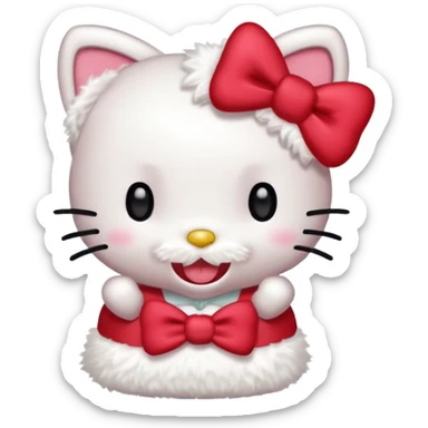 Hello Kitty laughing very hard 😂 with full body  sticker