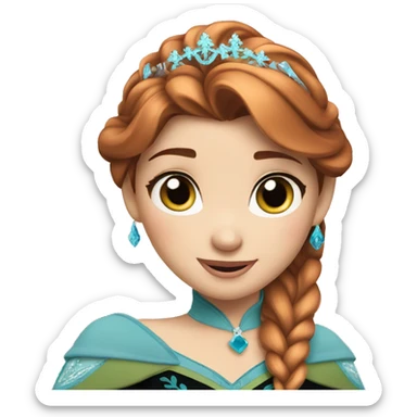 Princess Anna frozen sticker