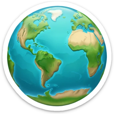 Créer un emoji représentant la Guadeloupe dans sa forme géographique réelle, vue du dessus, avec les deux îles Basse-Terre et Grande-Terre sticker