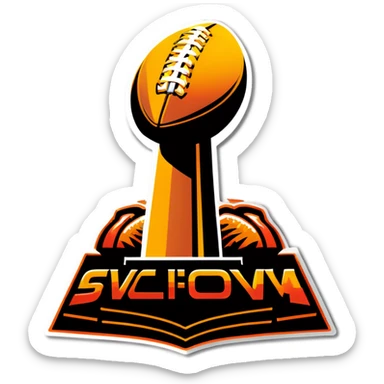 Super Bowl victory  sticker