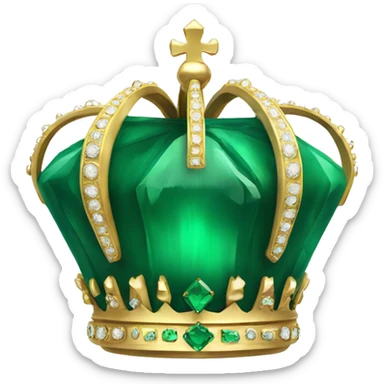 crown emerald color   sticker