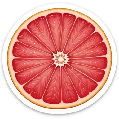 grapefuit and a slice sticker