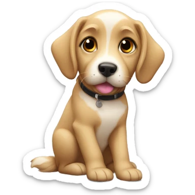 Pets happy new year sticker