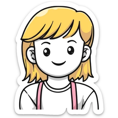 Beautiful smiling girl jinx sticker