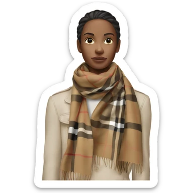 Burberry scarf  sticker
