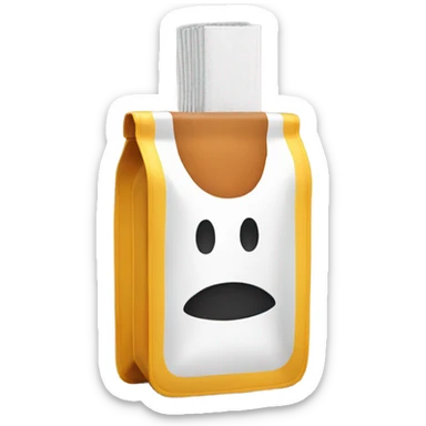 Nicotine pouch emoji sticker
