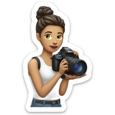 Female Photographer sticker