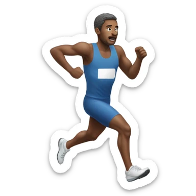 🏃：a-white-man-running sticker