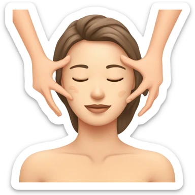 Face massage sticker