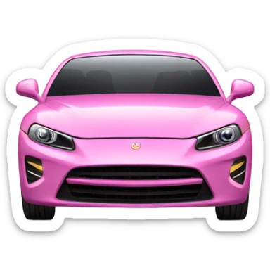 Pink car sticker