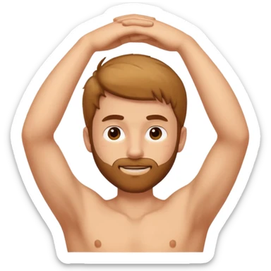 armpit hair sticker