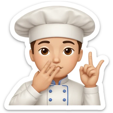 chef's kiss hand gesture without face sticker