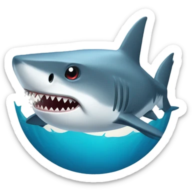 Shark with more sharks sticker