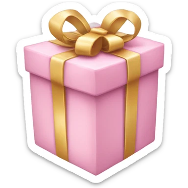 Pastel pink gift sticker