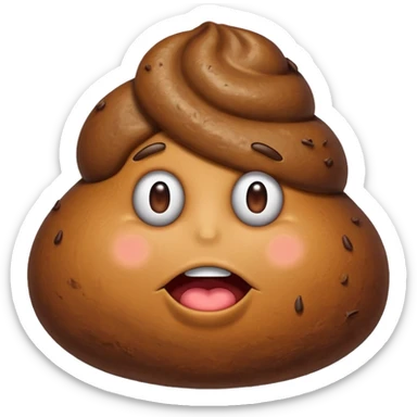 the poop emogi, a pile of poop in trumps image   none of those are what i want sticker