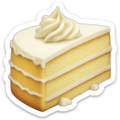Vanilla cake sticker