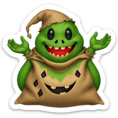create Oogie boogie From nightmare before Christmas As Emojis that don’t already exists. sticker